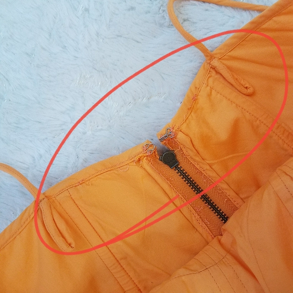 Ulla Johnson Mariza Poplin Midi Dress in Papaya - Picture 14 of 14